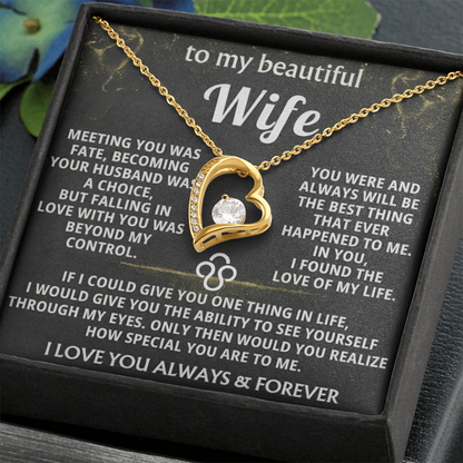 Forever Love Necklace — To My Beautiful Wife