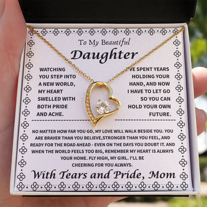 To My Daughter – “My Heart is Your Home” Forever Love Necklace