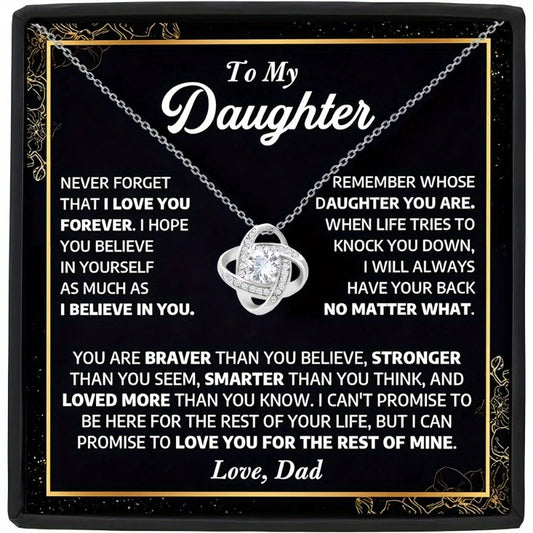 To My Daughter - A Lifetime of Love Necklace Gift Set